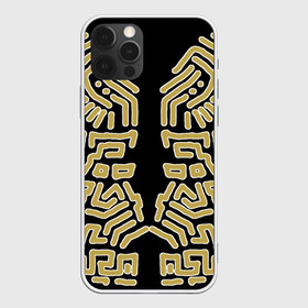 Чехол для iPhone 12 Pro Max с принтом узор фэнтези в Белгороде, Силикон |  | аборигены | игры | индеец | музыка | орнамент | плетение | растительность | татуировка | узор | фэнтези | черное | этническое
