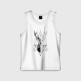 Детская майка хлопок с принтом Polygonal deer в Белгороде,  |  | animals | black | circles | deer | drawing | forest | geometric | low poly | poly | silhouette | tattoo | triangles | wild | белый | геометрический | дикий | животные | звери | зверь | контур | круги | лес | лесной | мужской | олени | олень | полигональны