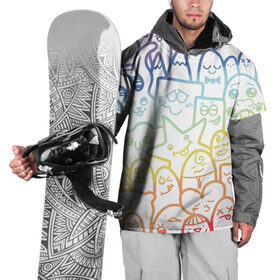 Накидка на куртку 3D с принтом Радужные дудлы в Белгороде, 100% полиэстер |  | Тематика изображения на принте: doodle | горы | динозавр | дудл | жираф | заяц | звезда | карандаш | лапки | медведь | облако | птица | радуга | сердце | телевизор | улыбка | утёнок