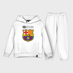 Детский костюм хлопок Oversize с принтом Barcelona FC в Белгороде,  |  | barca | barcelona | club | fc | leo messi | soccer | spanish | барса | барселона | испанский | клуб | лео месси | фк | футбол | футбольный