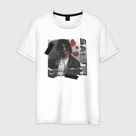 Мужская футболка хлопок с принтом SALUKI в Белгороде, 100% хлопок | прямой крой, круглый вырез горловины, длина до линии бедер, слегка спущенное плечо. | rap | saluki | saluki rap | рэп | рэпер | салюки