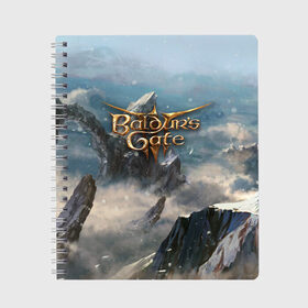 Тетрадь с принтом Baldurs Gate в Белгороде, 100% бумага | 48 листов, плотность листов — 60 г/м2, плотность картонной обложки — 250 г/м2. Листы скреплены сбоку удобной пружинной спиралью. Уголки страниц и обложки скругленные. Цвет линий — светло-серый
 | baldurs gate | dungeons and dragons | game | games | role play | rpg | игра | игры | подземелья и драконы | ролевые игры | рпг