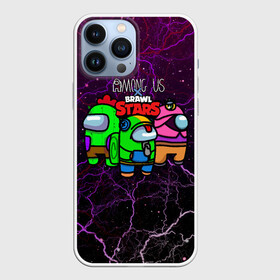 Чехол для iPhone 13 Pro Max с принтом Among Us x Brawl Stars в Белгороде,  |  | among us | among us space | among us игра | amongus | brawl | brawl stars | brawl stars x among us | game | impostors | leon | бравл | бравл старс | игра | космонавт | леон | одни из нас | спайк | среди нас | тара | эмонг ас