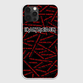 Чехол для iPhone 12 Pro с принтом IRON MAIDEN SONGS (Z) в Белгороде, силикон | область печати: задняя сторона чехла, без боковых панелей | dave | iron maiden | murray | music | percy harris | rock | адриан смит | айрон мэйден | брюс дикинсон | дэйв мюррей | железная дева | музик | нико макбрэйн | рок | стив харрис | ужасы | хеви метал | яник герс