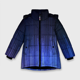 Зимняя куртка для девочек 3D с принтом Эквалайзер настроения (Z) в Белгороде, ткань верха — 100% полиэстер; подклад — 100% полиэстер, утеплитель — 100% полиэстер. | длина ниже бедра, удлиненная спинка, воротник стойка и отстегивающийся капюшон. Есть боковые карманы с листочкой на кнопках, утяжки по низу изделия и внутренний карман на молнии. 

Предусмотрены светоотражающий принт на спинке, радужный светоотражающий элемент на пуллере молнии и на резинке для утяжки. | dj | equalizer | texture | диджей | мода | модная | музыкальна | полоски | прикольная | текстура | темброблок | эквалайзер | экволайзер
