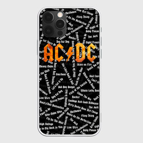 Чехол для iPhone 12 Pro Max с принтом AC DC SONGS (Z) в Белгороде, Силикон |  | Тематика изображения на принте: ac dc | acdc | rock | ангус янг | ас дс | асдс | блюз рок | крис слэйд | музыка | рок | рок н ролл | стиви янг | хард рок | эй си ди си | эксл роуз