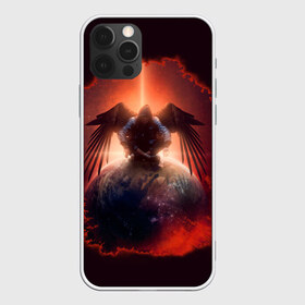 Чехол для iPhone 12 Pro Max с принтом АНГЕЛ в Белгороде, Силикон |  | ангел | земля | космос | неон | планета