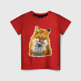 Детская футболка хлопок с принтом Лиса в Белгороде, 100% хлопок | круглый вырез горловины, полуприлегающий силуэт, длина до линии бедер | Тематика изображения на принте: fox | lisa | красота | лиса | лисичка | плутовка | рыжая