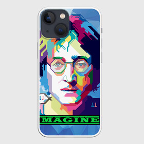 Чехол для iPhone 13 mini с принтом Джон Леннон Imagine в Белгороде,  |  | beatles | imagine | john | lennon | the beatles | битлз | битлы | группа | джон | купить | леннон | леннона | очки | рок н ролл | с группы | хиппи