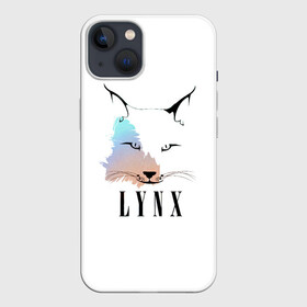 Чехол для iPhone 13 с принтом Рысь в Белгороде,  |  | lynx | зверь | котик | кошечка | кошка | рысь | усатый | ушки на макушке | хищник