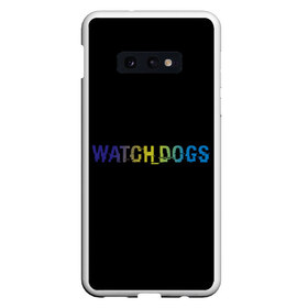 Чехол для Samsung S10E с принтом Watch Dogs Text в Белгороде, Силикон | Область печати: задняя сторона чехла, без боковых панелей | 