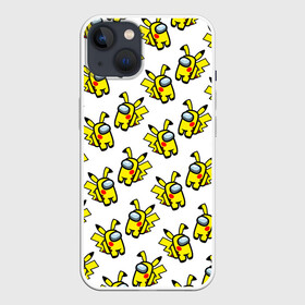 Чехол для iPhone 13 с принтом Among us Pikachu в Белгороде,  |  | among us | baby | impostor | kawaii | pika pika | pikachu | pokemon go | there is impostor | амонг ас | девочкам | детям | космические | космонавты | малыш | мальчикам | персонажи | пика пика | пикачу | покемон | предатель среди нас |