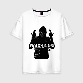 Женская футболка хлопок Oversize с принтом Watch dogs 2 (Z) в Белгороде, 100% хлопок | свободный крой, круглый ворот, спущенный рукав, длина до линии бедер
 | black viceroys | ubisoft montreal | watch dogs | watchdogs | watch_dogs | взлом | делфорд уэйд | дефолт | джей би | джей би маркович | дэмиен брэнкс | клара лилл | куинн | лаки | лис | мститель | пирс | рэймонд кинни | сторожевые п