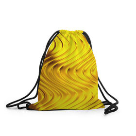 Рюкзак-мешок 3D с принтом GOLD LINES в Белгороде, 100% полиэстер | плотность ткани — 200 г/м2, размер — 35 х 45 см; лямки — толстые шнурки, застежка на шнуровке, без карманов и подкладки | 