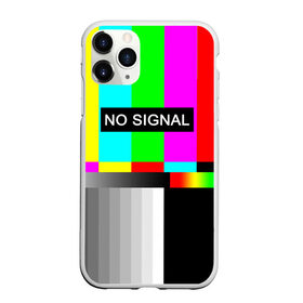 Чехол для iPhone 11 Pro матовый с принтом NO SIGNAL в Белгороде, Силикон |  | Тематика изображения на принте: no signal | не работает | нет сигнала | полосы | профилактика | радуга