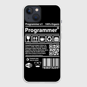 Чехол для iPhone 13 с принтом Programmer в Белгороде,  |  | google | javascript | joma | tech | инженер | информатика | код | кодирование | программирование | программист | разработка | разработчик | технология