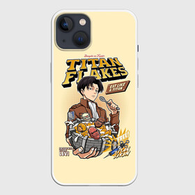 Чехол для iPhone 13 с принтом TITAN FLAKES Готовый завтрак по мотивам аниме в Белгороде,  |  | anime | attack on titan | аниме | армин арлерт | атак он титан | атака на титанов | атака титанов | великаны | гарнизон | колоссальный | леви | легион разведки | лого | манга | микаса аккерман | разведкорпус