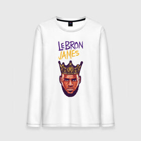 Мужской лонгслив хлопок с принтом LEBRON JAMES в Белгороде, 100% хлопок |  | 24 lakers | kobe bryant | lakers | lebron james. | los angeles lakers | баскетбол | коби брайант | лос анджелес лейкерс | лосанджелес лейкерс