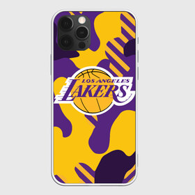 Чехол для iPhone 12 Pro Max с принтом LAKERS в Белгороде, Силикон |  | 