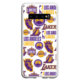 Чехол для Samsung Galaxy S10 с принтом LAKERS LOGO в Белгороде, Силикон | Область печати: задняя сторона чехла, без боковых панелей | Тематика изображения на принте: 24 lakers | kobe bryant | lakers | los angeles lakers | баскетбол. | коби брайант | лос анджелес лейкерс | лосанджелес лейкерс