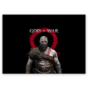 Поздравительная открытка с принтом God of War в Белгороде, 100% бумага | плотность бумаги 280 г/м2, матовая, на обратной стороне линовка и место для марки
 | Тематика изображения на принте: armor | atreus | axe | cory barlog | god of war | kratos | loki | nextgen | playstation 5 | ps5 | santa monica studiogames | атрей | бог войны | броня | игры | кори барлог | кратос | локи | некстген | плейстейшен 5 | пс5 | рагнарек | рыцарь | топор