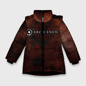 Зимняя куртка для девочек 3D с принтом Arch Enemy Rust on Metal в Белгороде, ткань верха — 100% полиэстер; подклад — 100% полиэстер, утеплитель — 100% полиэстер. | длина ниже бедра, удлиненная спинка, воротник стойка и отстегивающийся капюшон. Есть боковые карманы с листочкой на кнопках, утяжки по низу изделия и внутренний карман на молнии. 

Предусмотрены светоотражающий принт на спинке, радужный светоотражающий элемент на пуллере молнии и на резинке для утяжки. | archenemy | band | bodom | deathmetal | electroguitars | guitars | hard rock | legends | metal | metalhead | progressive | rock | rock legends | rockon | shred | trash | гитары | метал | металхед | рок | рок легенды | рокконцерт | тяжеляк | хардрок