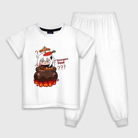 Детская пижама хлопок с принтом Genshin Impact | Paimon food в Белгороде, 100% хлопок |  брюки и футболка прямого кроя, без карманов, на брюках мягкая резинка на поясе и по низу штанин
 | Тематика изображения на принте: amber | anime | genshin impact | girl | jean | klee | lisa | paimon | zelda | аниме | геншен импакт | геншин импакт | геншин эмпакт | девушка | кли | лиза | паймон | пеймон | тян | эмбер | эмбир