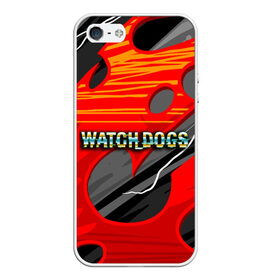 Чехол для iPhone 5/5S матовый с принтом Watch Dogs Recing в Белгороде, Силикон | Область печати: задняя сторона чехла, без боковых панелей | dogs | legion | logo | text | watch | взлом | игра | легион | лого | символ | текст | хак | хакер | хакеры