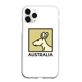 Чехол для iPhone 11 Pro матовый с принтом Australia в Белгороде, Силикон |  | Тематика изображения на принте: australia | австралия | животные | кенгуру | страны