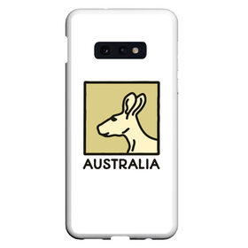 Чехол для Samsung S10E с принтом Australia в Белгороде, Силикон | Область печати: задняя сторона чехла, без боковых панелей | Тематика изображения на принте: australia | австралия | животные | кенгуру | страны