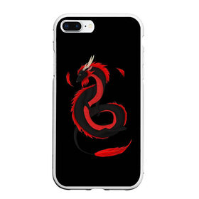 Чехол для iPhone 7Plus/8 Plus матовый с принтом RED DRAGON в Белгороде, Силикон | Область печати: задняя сторона чехла, без боковых панелей | amoled | дракон | дракон с хвостом | китайский дракон | китайский праздник