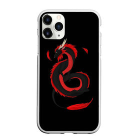 Чехол для iPhone 11 Pro Max матовый с принтом RED DRAGON в Белгороде, Силикон |  | amoled | дракон | дракон с хвостом | китайский дракон | китайский праздник