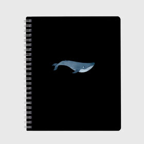 Тетрадь с принтом Киты мечтают в Белгороде, 100% бумага | 48 листов, плотность листов — 60 г/м2, плотность картонной обложки — 250 г/м2. Листы скреплены сбоку удобной пружинной спиралью. Уголки страниц и обложки скругленные. Цвет линий — светло-серый
 | Тематика изображения на принте: большая рыба | большой кит | водный | водяной | волны | глубина | кит | кит мечтает | киты | киты мечтают | мечта | мечта китов | мечтатели | море | морские жители | морское царство | океан | под водой