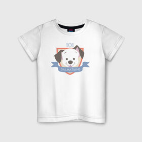 Детская футболка хлопок с принтом 101 Dalmatians в Белгороде, 100% хлопок | круглый вырез горловины, полуприлегающий силуэт, длина до линии бедер | 101 dalmatians | 101 далматинец | disney | vdkimel | дисней