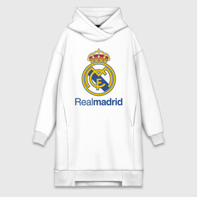 Платье-худи хлопок с принтом Real Madrid FC в Белгороде,  |  | barcelona | club | creamy | fc | soccer | spanish | whites | барселона | белые | испанский | клуб | сливочные | фк | футбол | футбольный