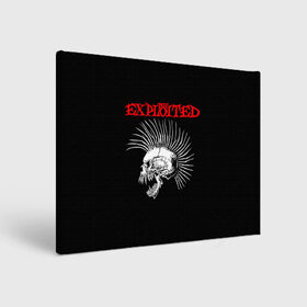 Холст прямоугольный с принтом The Exploited в Белгороде, 100% ПВХ |  | exploited | punks | punks not dead | the exploited | панк не сдох | панки | уоти | череп | эксплоитед