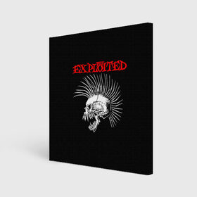 Холст квадратный с принтом The Exploited в Белгороде, 100% ПВХ |  | exploited | punks | punks not dead | the exploited | панк не сдох | панки | уоти | череп | эксплоитед