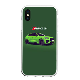 Чехол для iPhone XS Max матовый с принтом AUDI RS Q3 (Z) в Белгороде, Силикон | Область печати: задняя сторона чехла, без боковых панелей | audi | auto | perfomance | q3 | rs | rs q3 | rsq3 | sport | авто | автомобиль | автомобильные | ауди | бренд | ку 3 | ку3 | марка | машины | перфоманс | рс | спорт