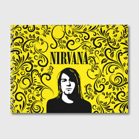 Альбом для рисования с принтом NIRVANA в Белгороде, 100% бумага
 | матовая бумага, плотность 200 мг. | nirvana | nirvana smells like | rock | teen spirit | курт кобейн | нирвана | песни | рок.