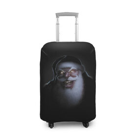 Чехол для чемодана 3D с принтом Very bad Santa в Белгороде, 86% полиэфир, 14% спандекс | двустороннее нанесение принта, прорези для ручек и колес | beard | jaw | moustache | new year | saliva | santa claus | teeth | борода | дед мороз | зубы | новый год | пасть | санта клаус | слюна | усы