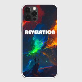 Чехол для iPhone 12 Pro Max с принтом REVELATION в Белгороде, Силикон |  | апокалипсис | брызги красок | извержение вулкана | контраст | лава | неоновый краски | ночное небо | разные краски | эпичная иллюстрация