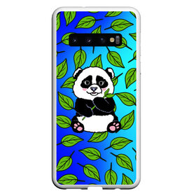 Чехол для Samsung Galaxy S10 с принтом Панда в Белгороде, Силикон | Область печати: задняя сторона чехла, без боковых панелей | baby | bear | kawaii | teddy | бамбук | ветки | животные | игрушка | каваи | китай | коала | листья | малыш | медведь | медвежата | медвежонок | мультяшный | панда | пандочка | плюшевый | подарок | природа | пушистый