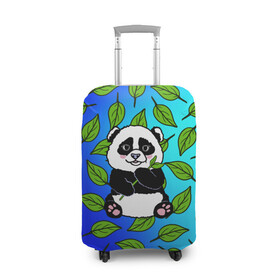 Чехол для чемодана 3D с принтом Панда в Белгороде, 86% полиэфир, 14% спандекс | двустороннее нанесение принта, прорези для ручек и колес | baby | bear | kawaii | teddy | бамбук | ветки | животные | игрушка | каваи | китай | коала | листья | малыш | медведь | медвежата | медвежонок | мультяшный | панда | пандочка | плюшевый | подарок | природа | пушистый