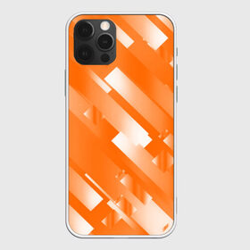 Чехол для iPhone 12 Pro Max с принтом Оранжевый градиент в Белгороде, Силикон |  | блеск | геометрия | градиент | линии | оранжевый | полосы