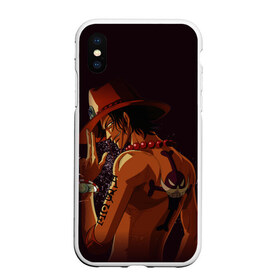 Чехол для iPhone XS Max матовый с принтом One Piece Портгас Д Эйс в Белгороде, Силикон | Область печати: задняя сторона чехла, без боковых панелей | one piece | аниме | обезьяна д. луффи | портгас д. эйс | туз | эйс огненный кулак