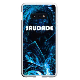 Чехол для Samsung S10E с принтом SAUDADE в Белгороде, Силикон | Область печати: задняя сторона чехла, без боковых панелей | amiled | dark | брызги красок | дым | неоновый дым