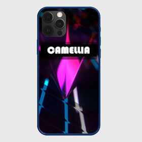 Чехол для iPhone 12 Pro с принтом CAMELLIA в Белгороде, силикон | область печати: задняя сторона чехла, без боковых панелей | абстракция | геометрия | неоновый огонь | неоновый полосы | неоновый свет