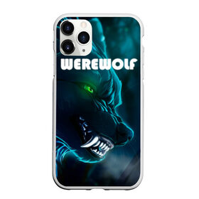 Чехол для iPhone 11 Pro Max матовый с принтом WAREWOLF в Белгороде, Силикон |  | глаза волка | зеленые глаза | злой зверь | неоновые глаза | оборотень | оскал волка | оскал оборотня