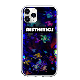 Чехол для iPhone 11 Pro Max матовый с принтом AESTHETICS в Белгороде, Силикон |  | Тематика изображения на принте: брызги красок | неоновая надпись | неоновые цветы | неоновый свет | светодиоды | цветы