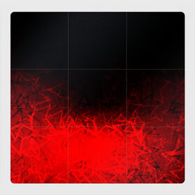 Магнитный плакат 3Х3 с принтом КРАСНО-ЧЕРНЫЙ ГРАДИЕНТ в Белгороде, Полимерный материал с магнитным слоем | 9 деталей размером 9*9 см | black | blood | fire | red | stars | градиент | звезды | красный | кровь | огонь | текстуры | узор | черный